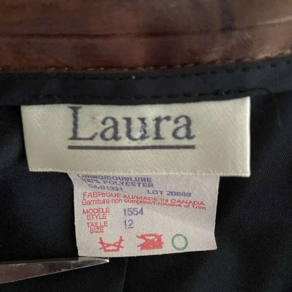 Elegant Formal Evening Wrap Top with Full Length Skirt Sz 12 Brown/Bronze Laura - Picture 6 of 11